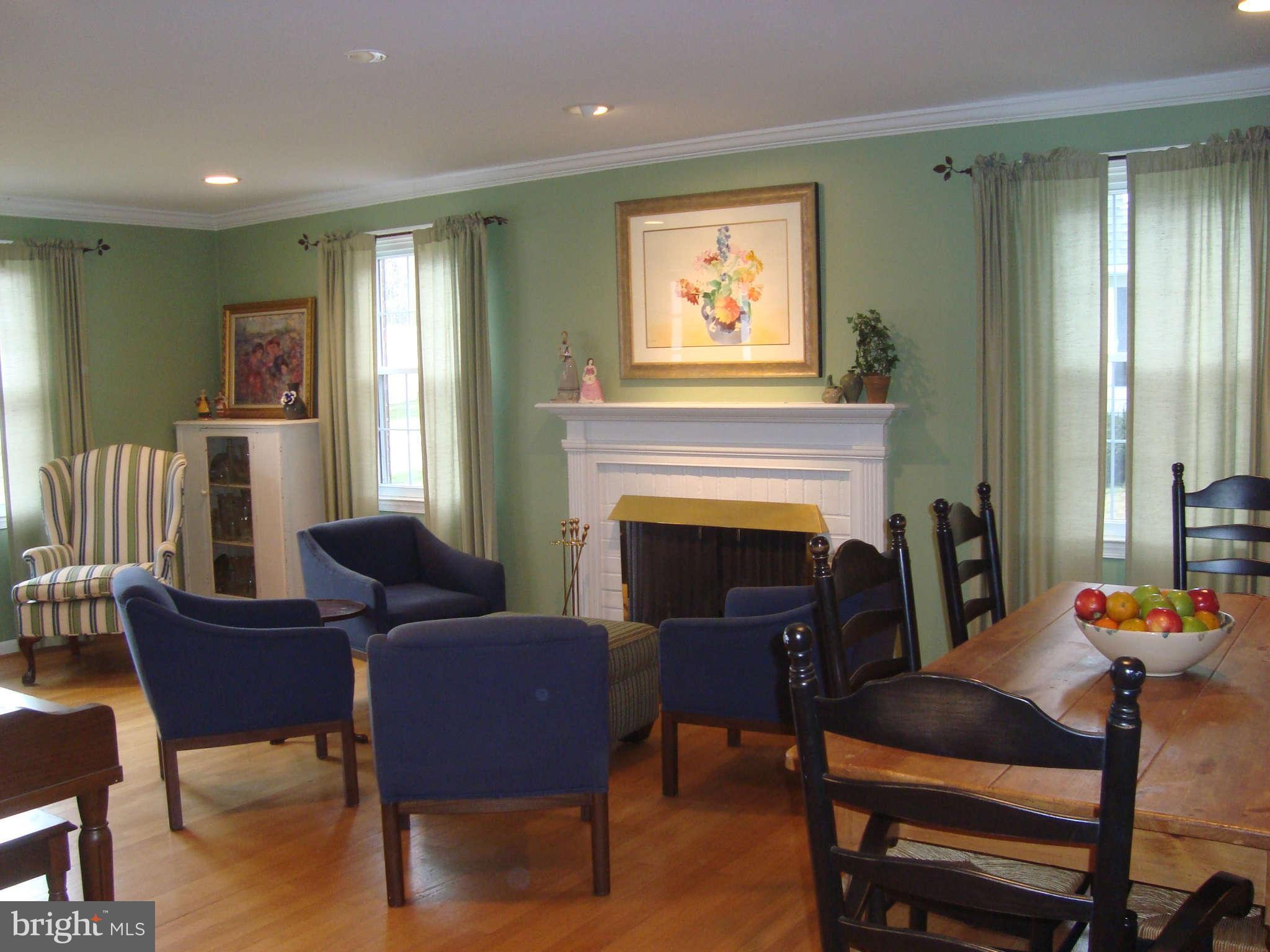 8108 Halton Road Towson, MD 21204 - Photo 5 of 30 Living Room With Fireplace