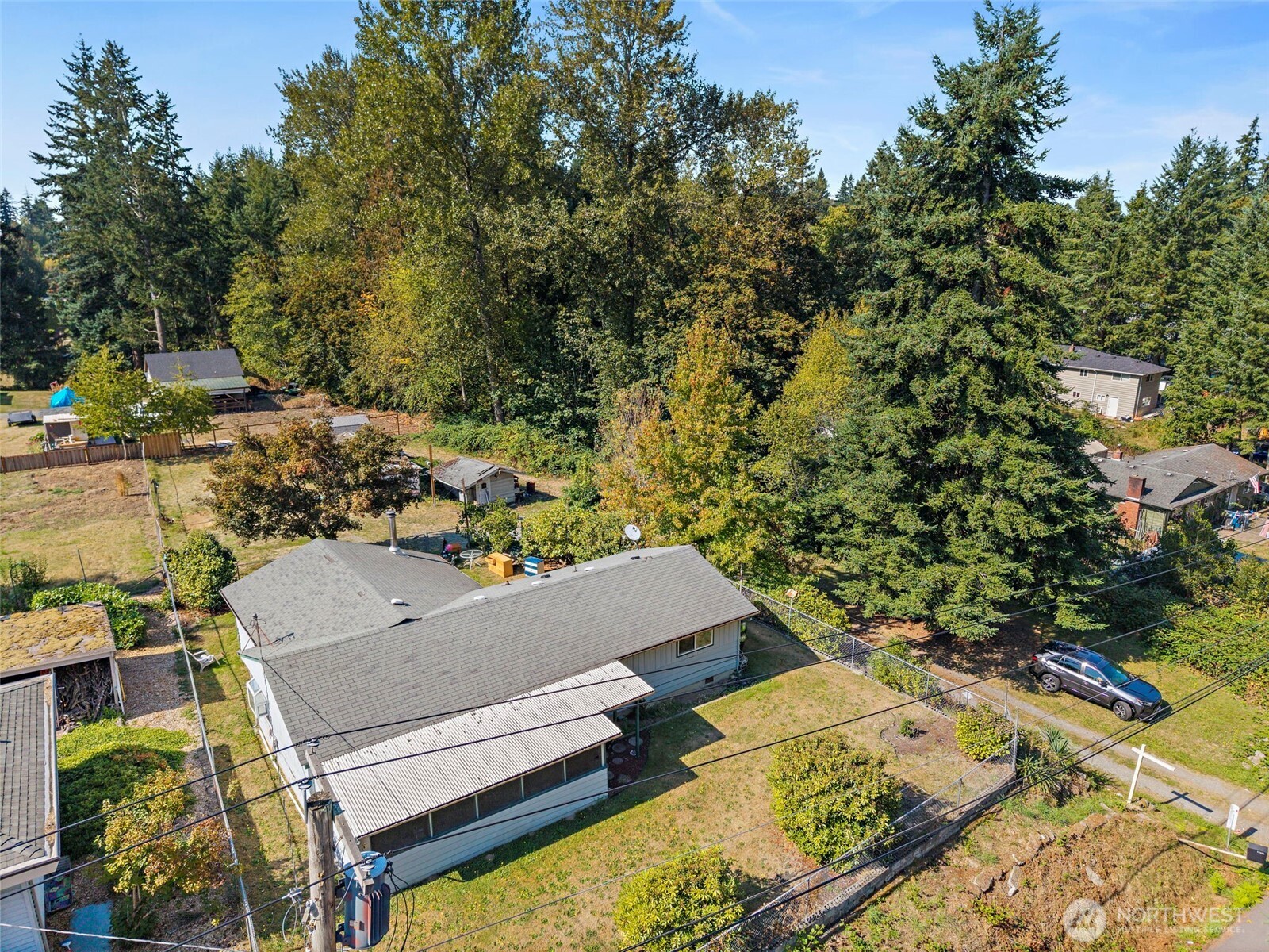 13435 Patriot Way Renton, WA 98059 - Photo 33 of 36 an aerial view of a house with a yard
