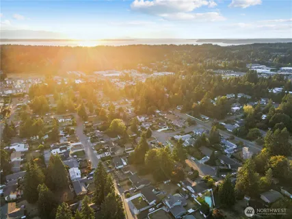 a view of city and mountain