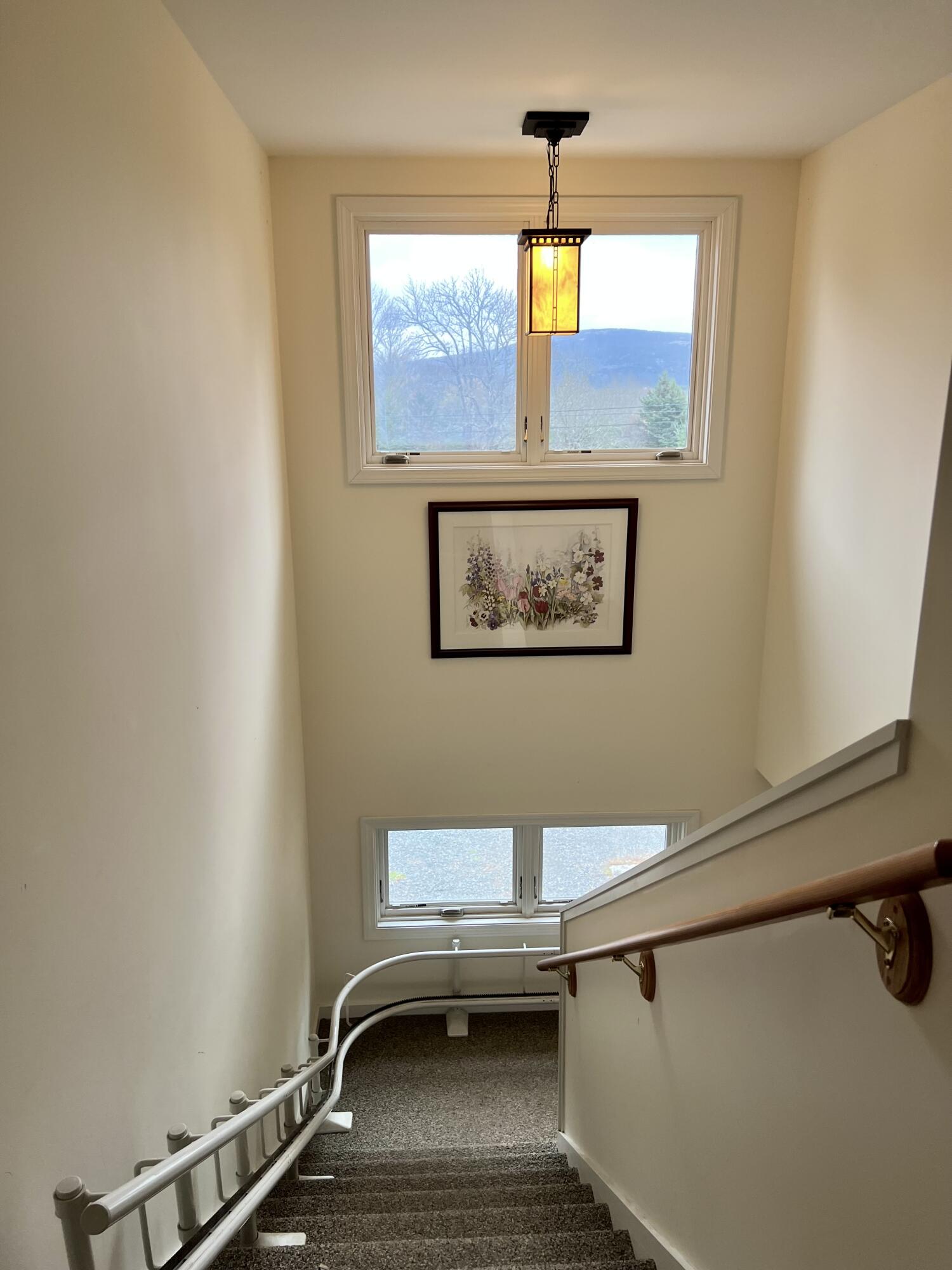 141 Beech Hill Road Mount Desert, ME 04660 - Photo 59 of 113 Interior Stairs Down from Garage Apt.