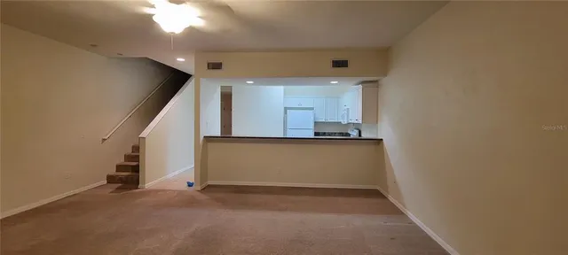 a view of an empty room