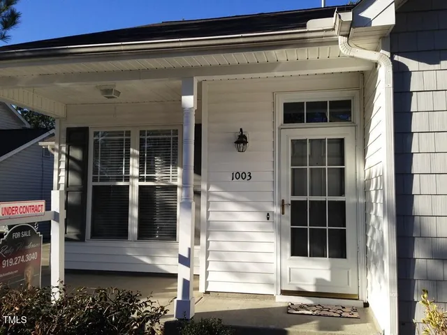 a view of front door of house