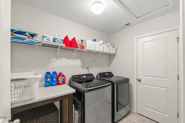 a room with storage and utility