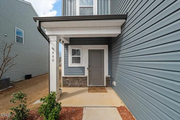a view of a house with a door