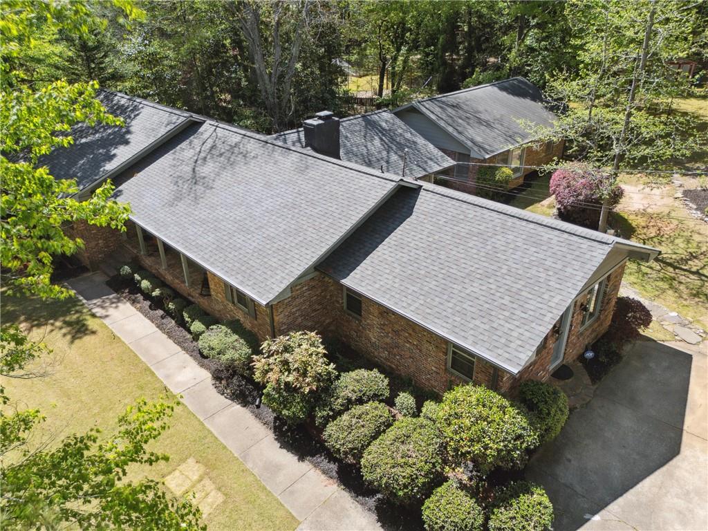 1387 Springdale Road Gainesville, GA 30501 - Photo 46 of 49 an aerial view of a house having a yard