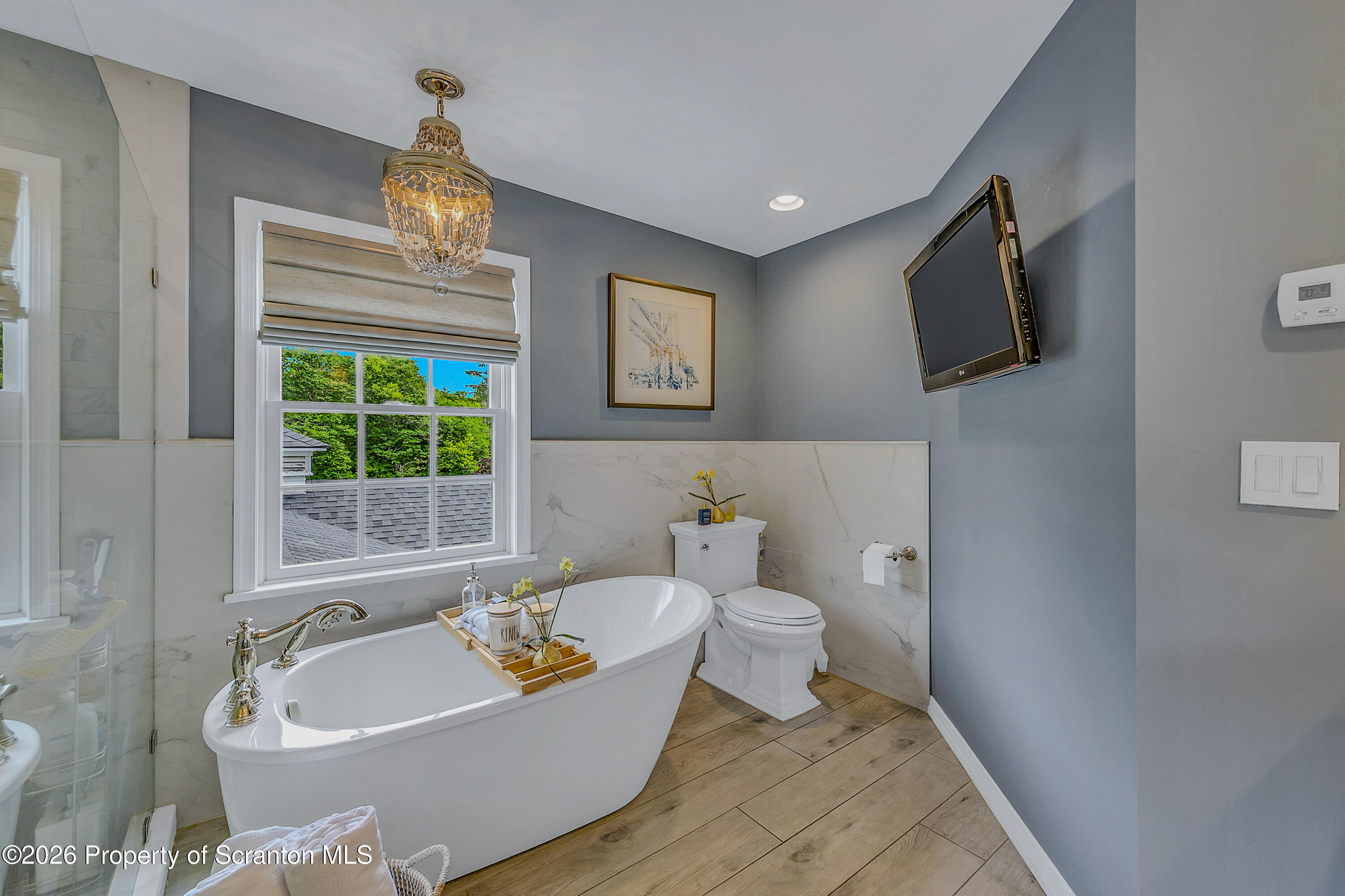 330 Glenburn Road Clarks Green, PA 18411 - Photo 46 of 69 a bathroom with a sink a bathtub and a toilet