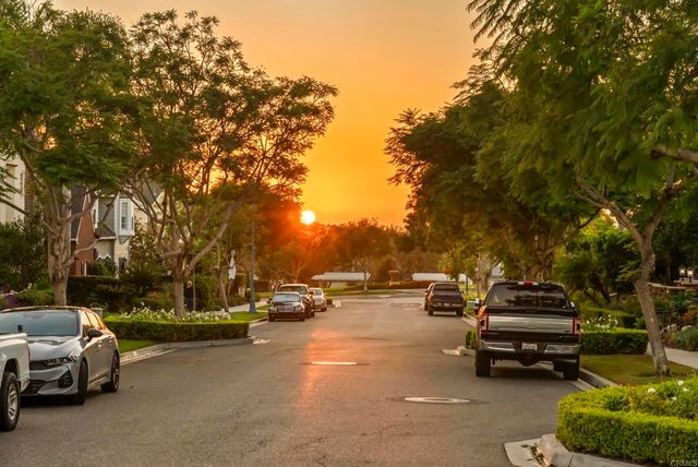 a car parked on the side of a street