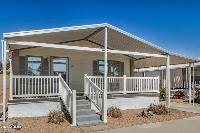 a view of porch with a bench