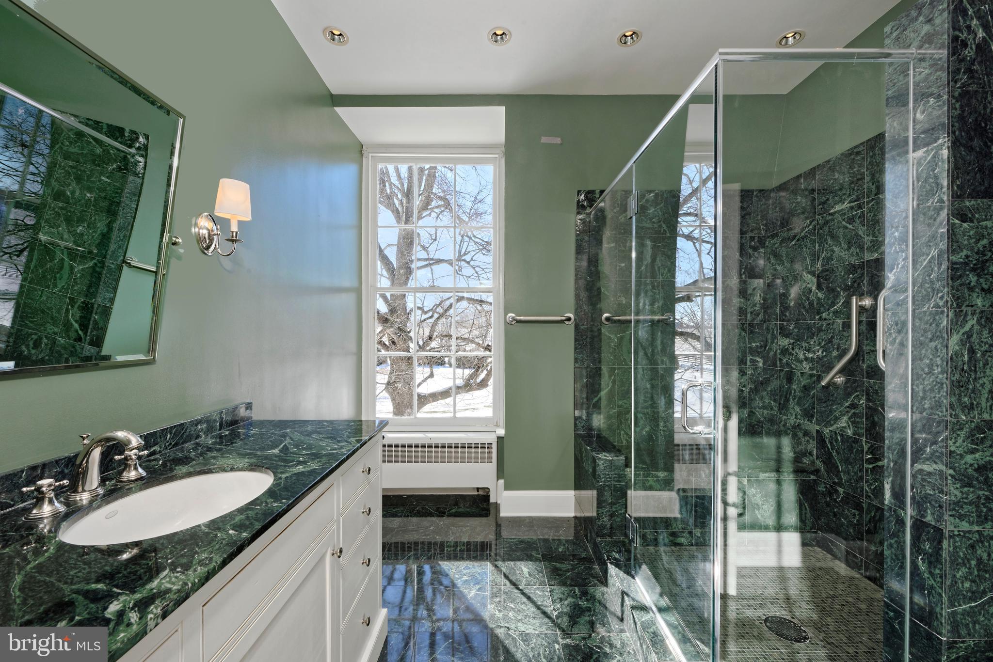 2224 Crenshaw Road Upperville, VA 20184 - Photo 24 of 50 Separate "His" bathroom has large marble shower