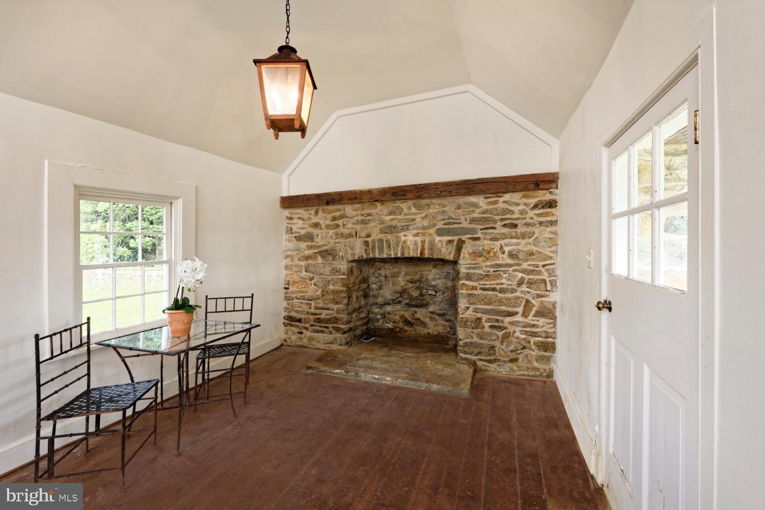2224 Crenshaw Road Upperville, VA 20184 - Photo 45 of 50 Inside summer kitchen has wood floors & fireplace
