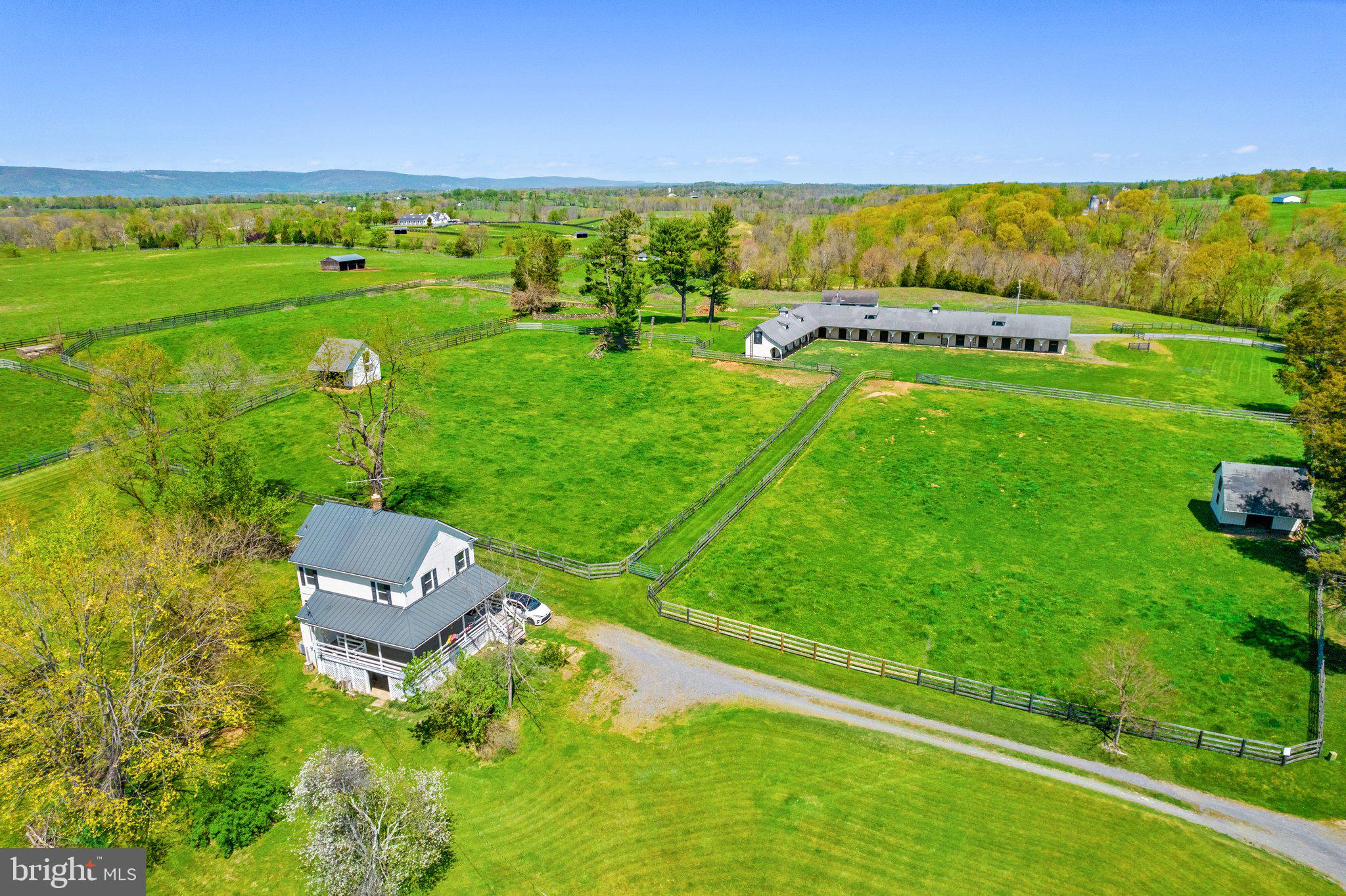 2224 Crenshaw Road Upperville, VA 20184 - Photo 49 of 50 View of tenant house, horse barn and paddocks