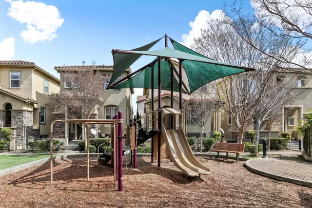 a view of outdoor space yard deck and slide