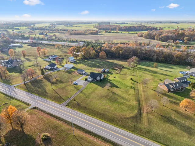 a view of a swimming pool with an ocean view