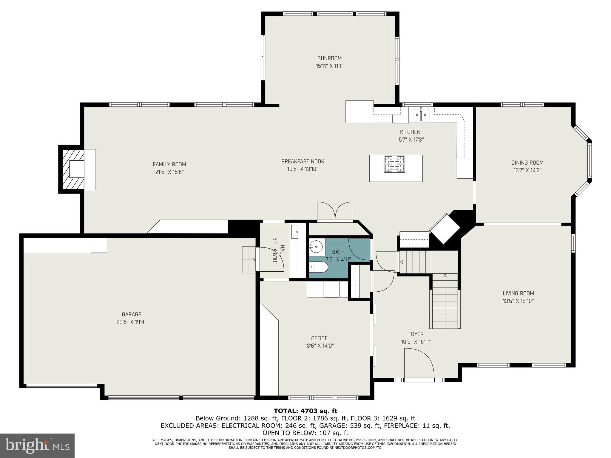 6711 Hunters Ridge Road Manassas, VA 20112 - Photo 44 of 46 main level floor plan