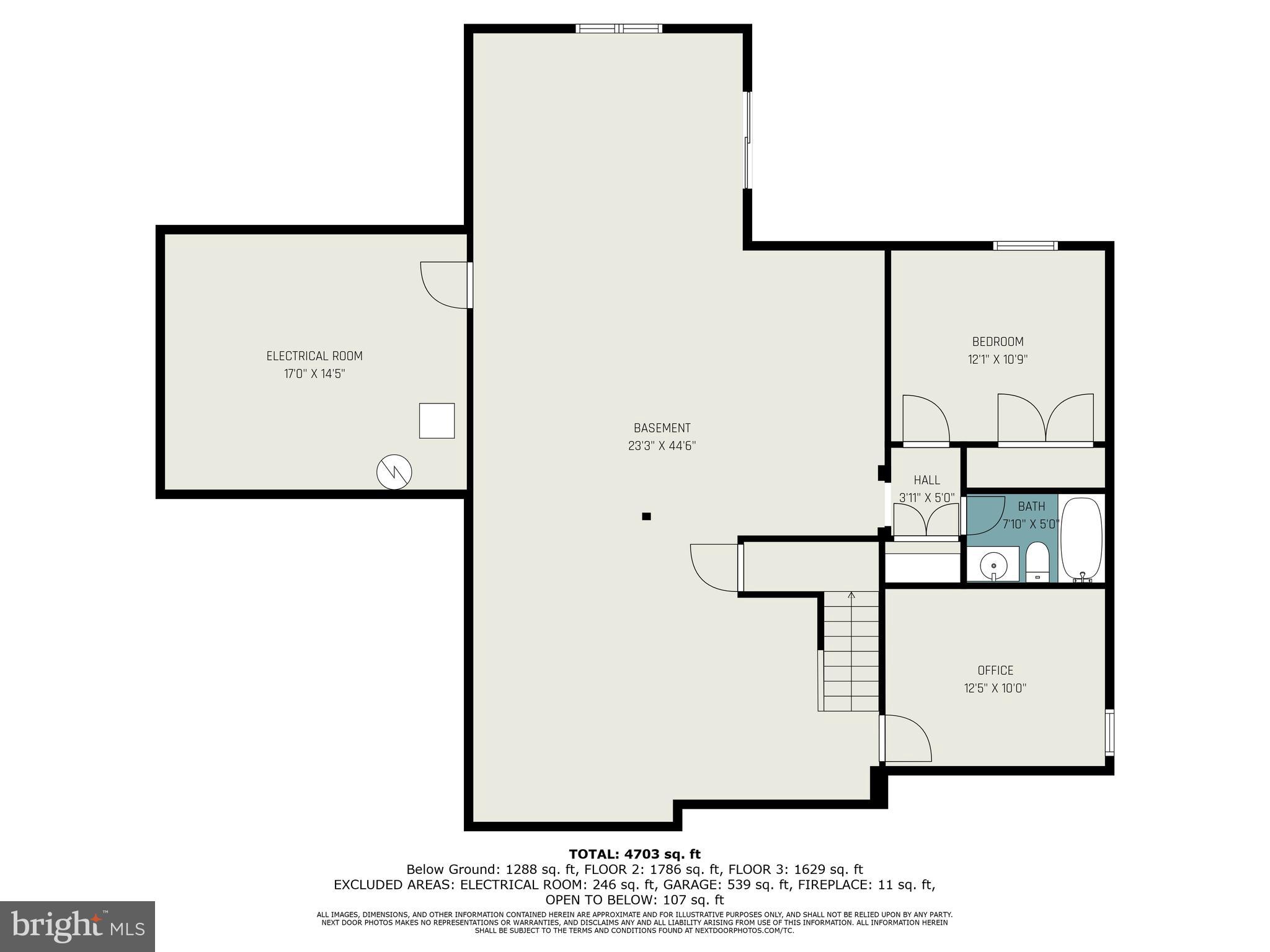 6711 Hunters Ridge Road Manassas, VA 20112 - Photo 46 of 46 Basement floor plan