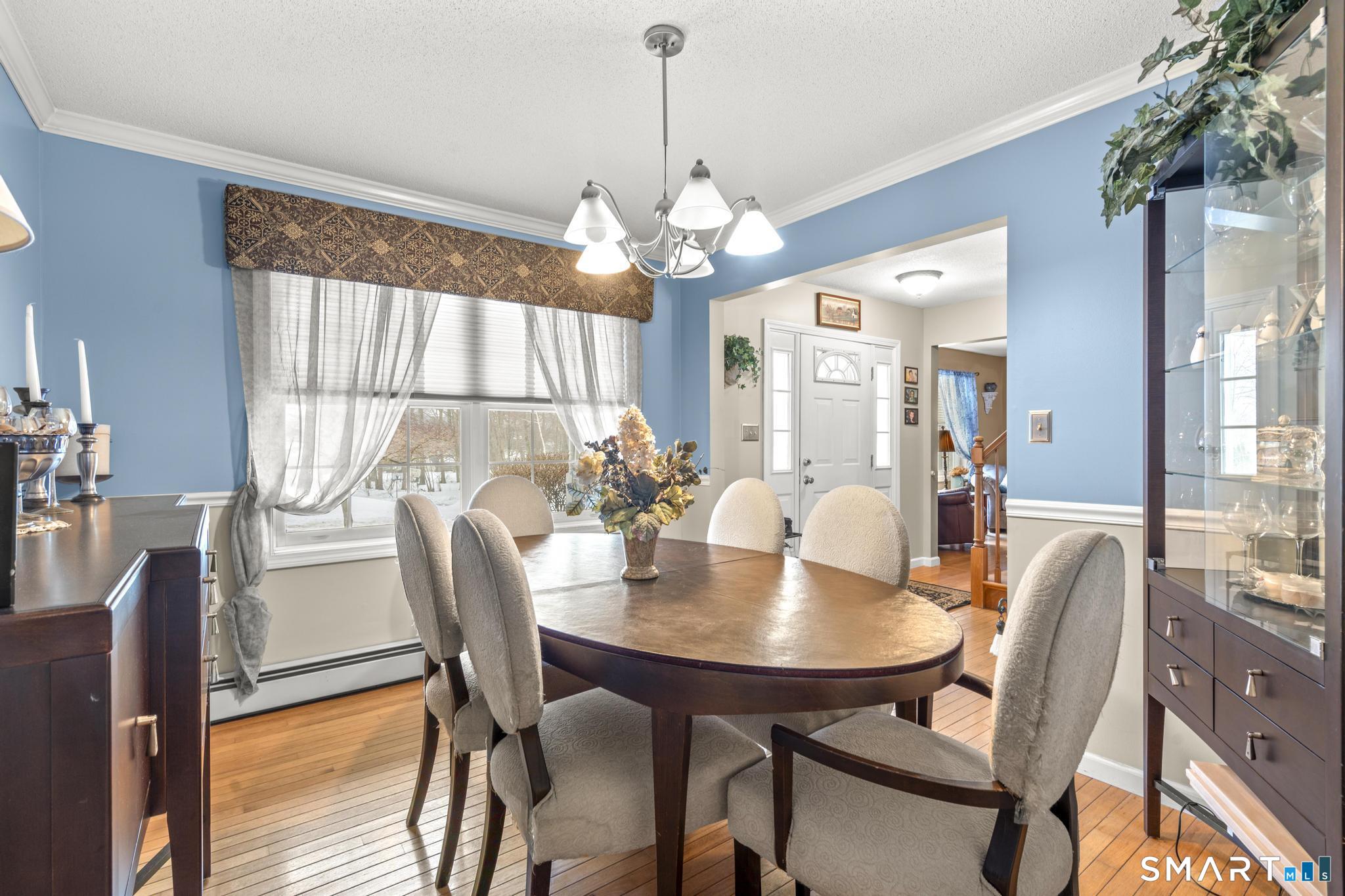 68 Doris Road Bristol, CT 06010 - Photo 17 of 31 a view of a dining room with furniture window and outside view