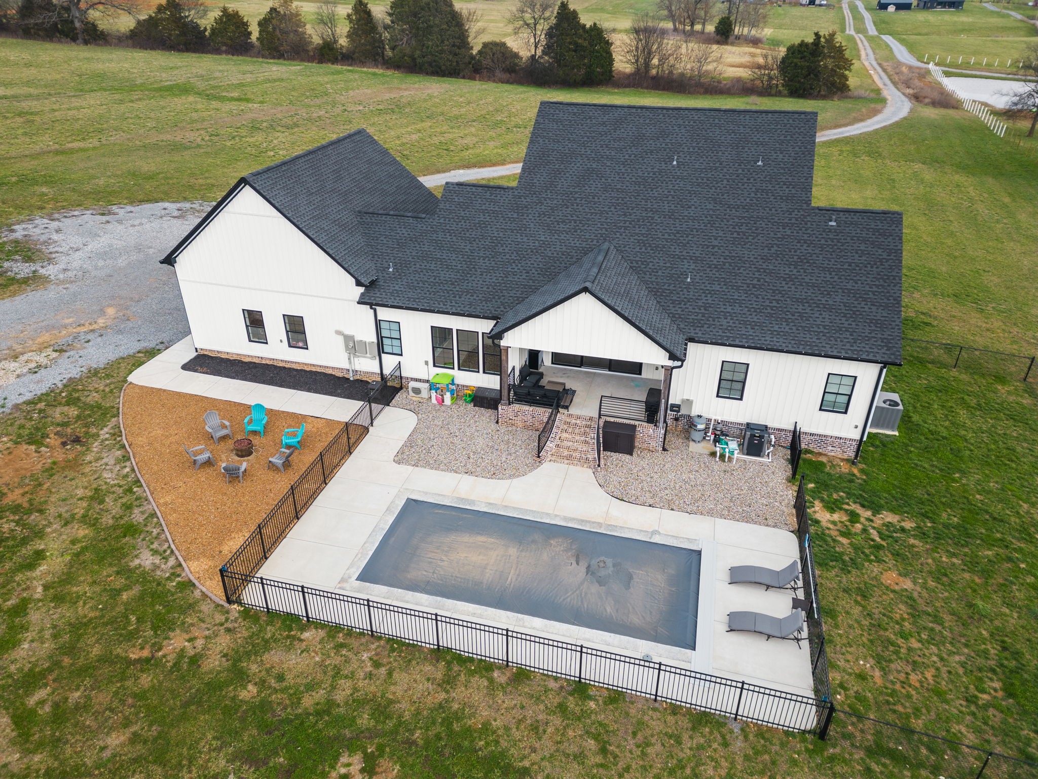 1155 Maxwell Branch Road Cottontown, TN 37048 - Photo 8 of 69 an aerial view of a house with outdoor space