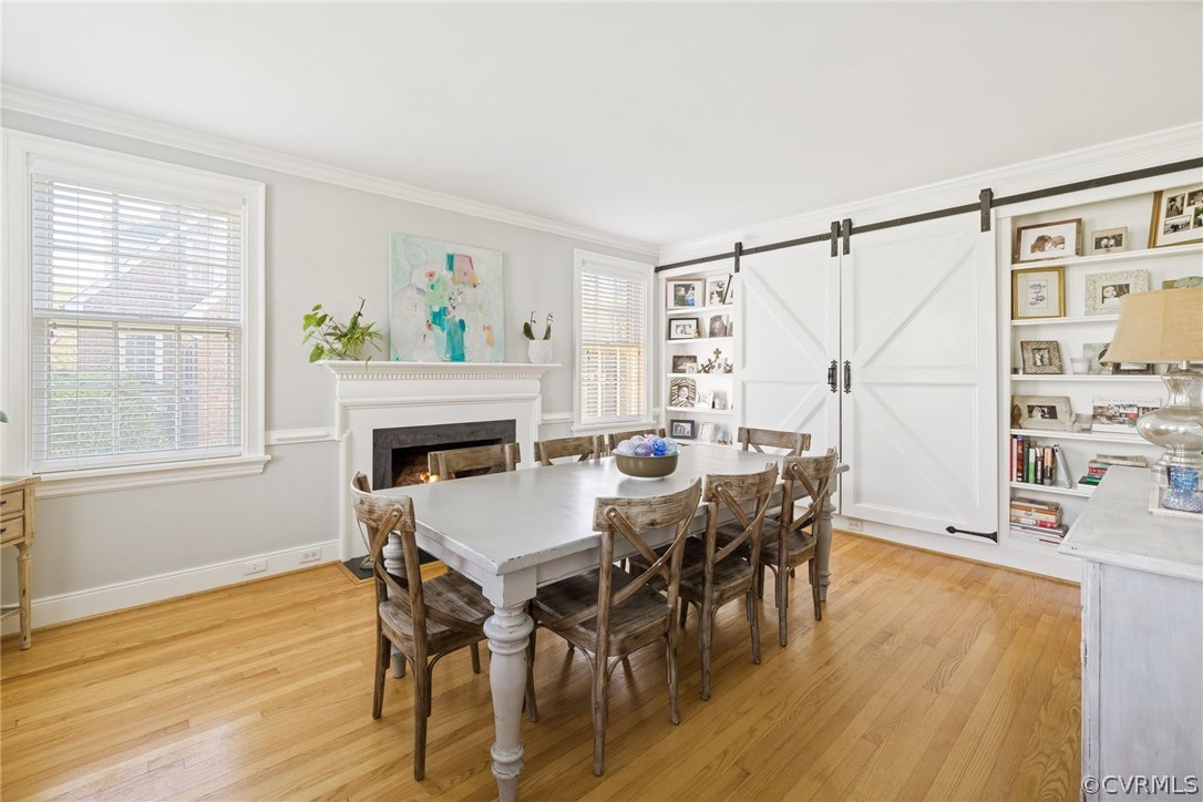 3807 Dover Road Richmond, VA 23221 - Photo 19 of 44 Dining room with fireplace. Could also be used as