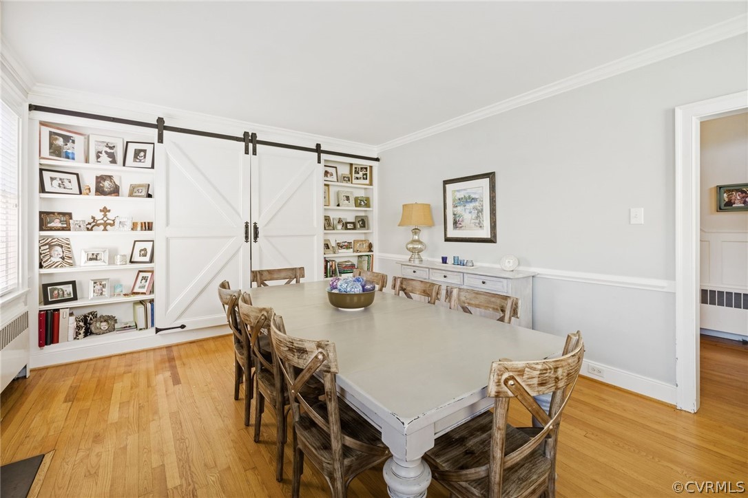 3807 Dover Road Richmond, VA 23221 - Photo 21 of 44 Large dining room with built-in shelves. Addition