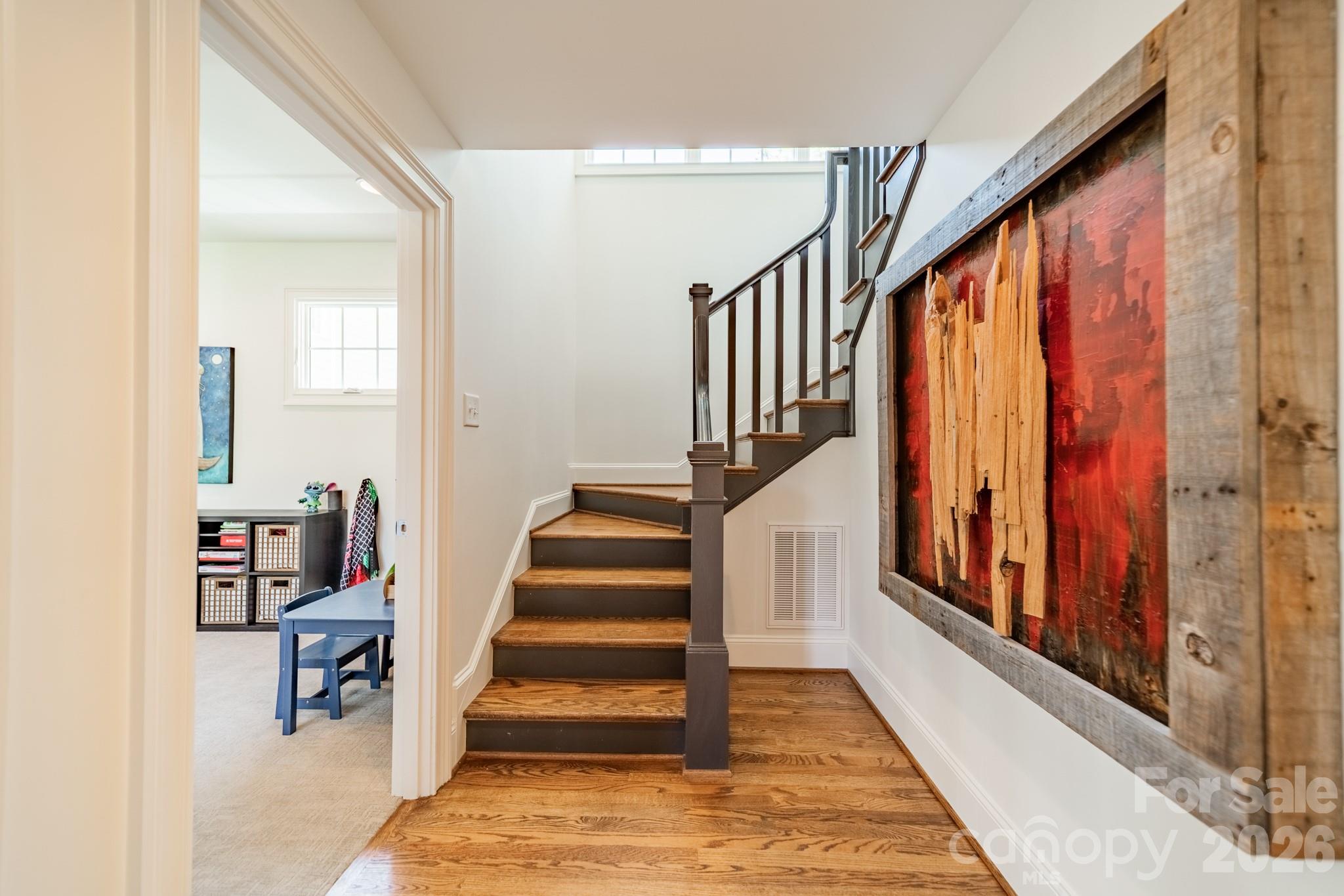 3264 Richard's Crossing Fort Mill, SC 29708 - Photo 36 of 48 a view of staircase with lots of frames and walls