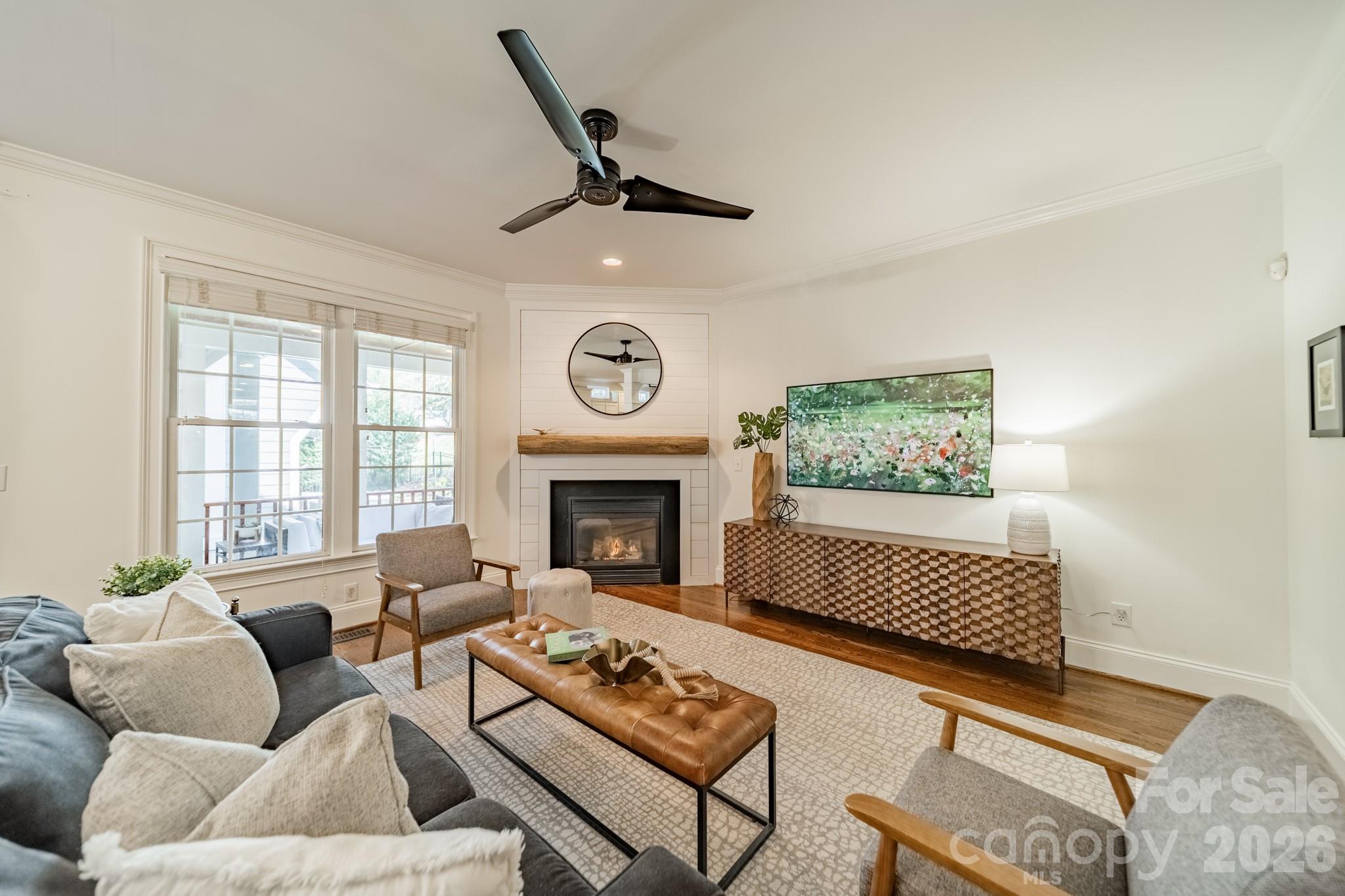 3264 Richard's Crossing Fort Mill, SC 29708 - Photo 10 of 48 a living room with furniture and a fireplace