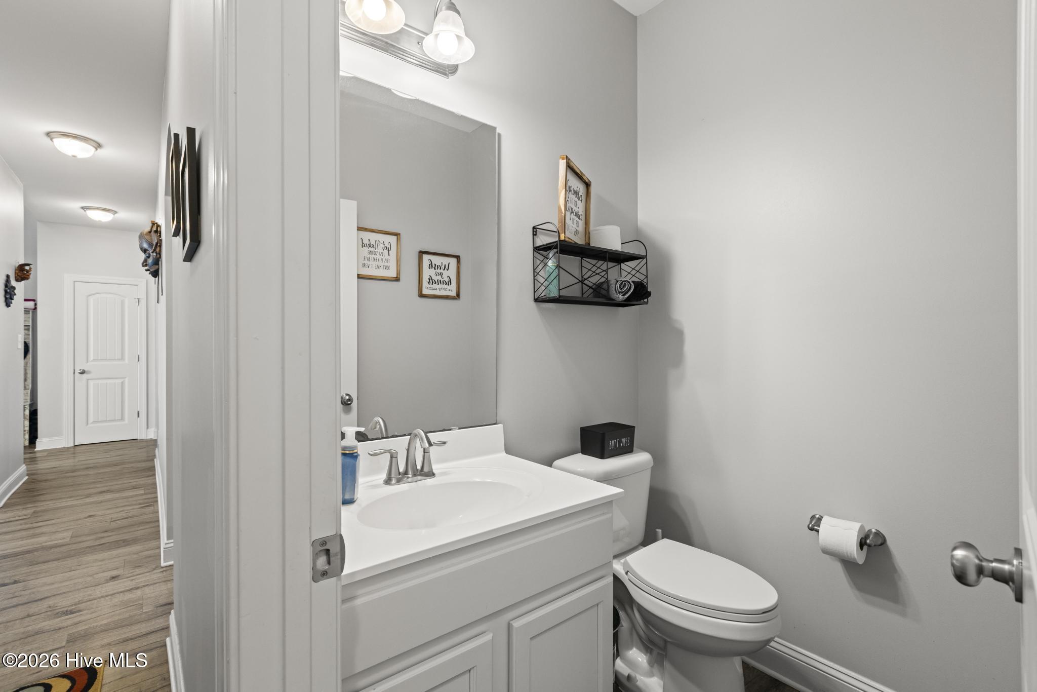 403 Anchor Hitch Court Holly Ridge, NC 28445 - Photo 18 of 57 Hallway Half Bathroom