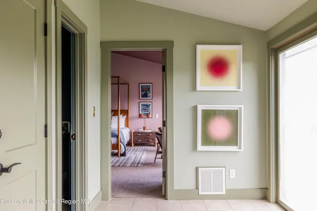 a view of living room and dining room