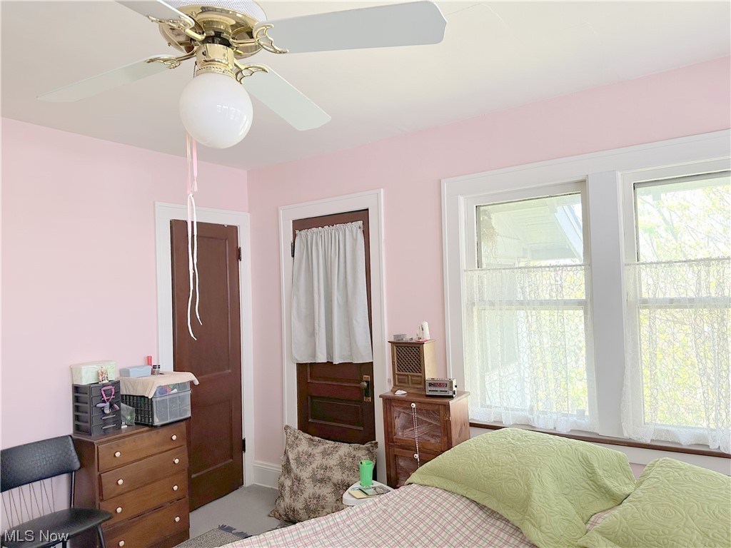 2012 Marlindale Road Cleveland Heights, OH 44118 - Photo 18 of 27 Main Bedroom. Door with Curtain is to the Enclosed Porch