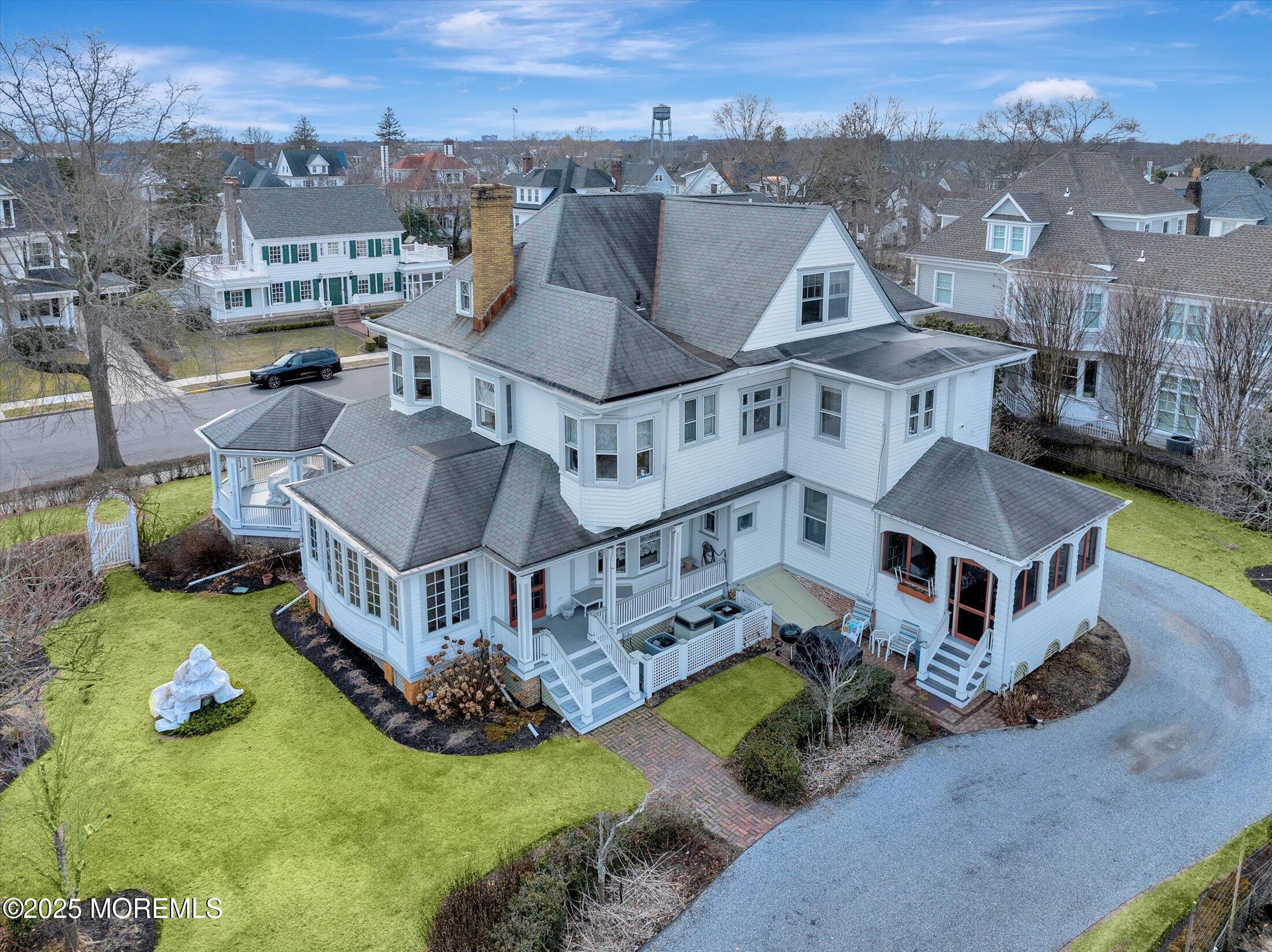 211 Cedar Avenue Allenhurst, NJ 07711 - Photo 51 of 69 an aerial view of a house with a big yard