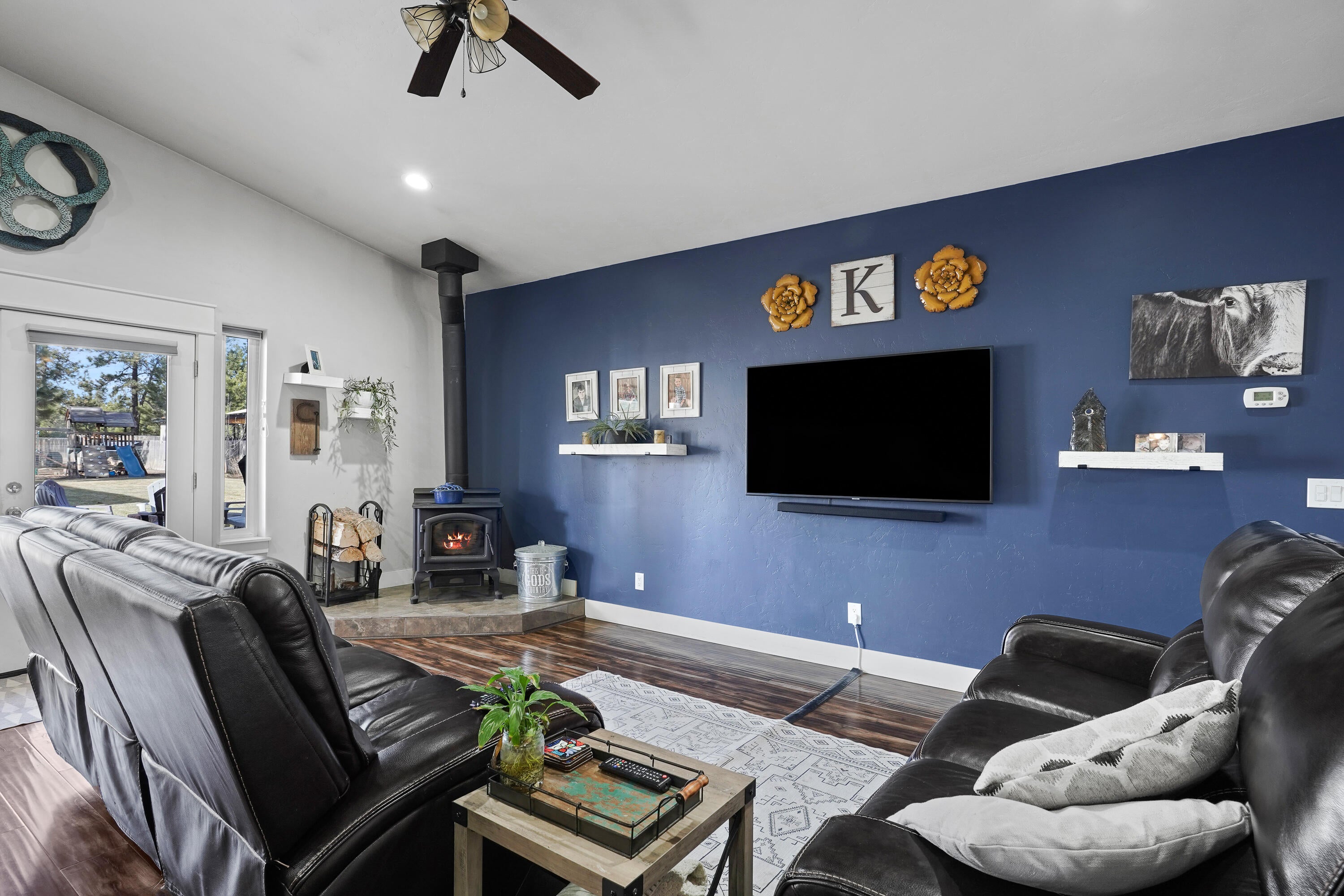 60261 Cinder Butte Road Bend, OR 97702 - Photo 6 of 46 Great Room with wood stove