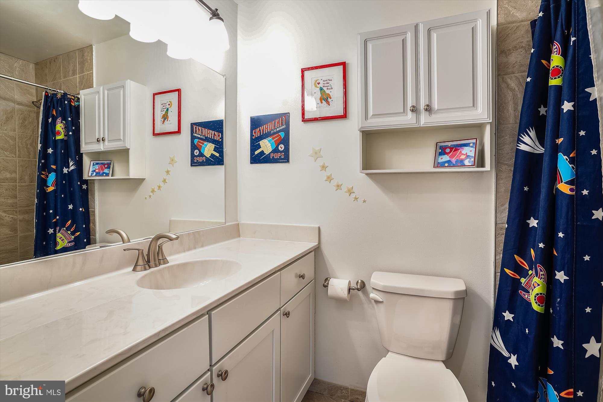 6610 Greenview Lane Springfield, VA 22152 - Photo 16 of 43 Hall bathroom with raised vanity.
