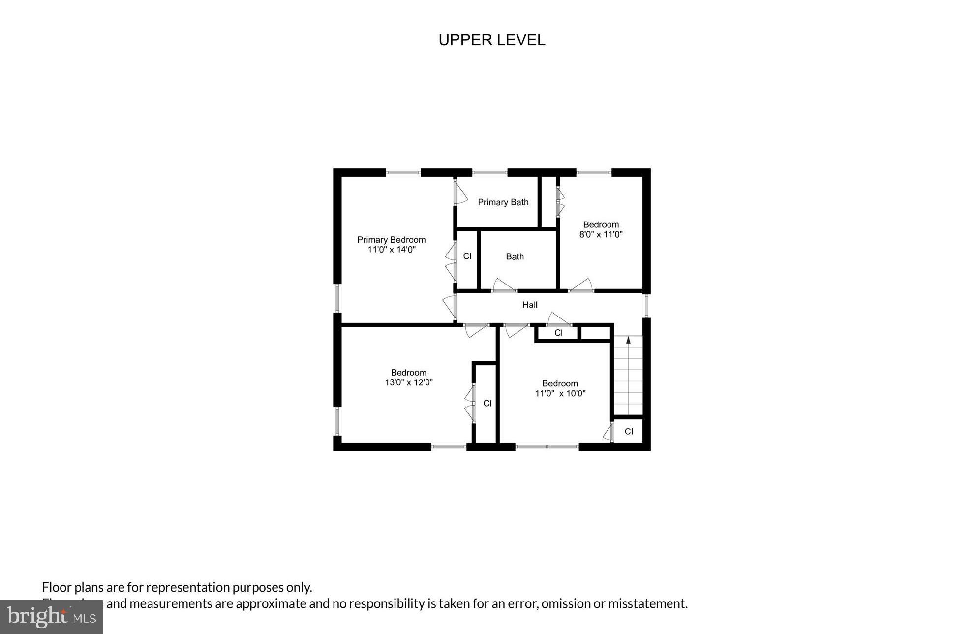 6610 Greenview Lane Springfield, VA 22152 - Photo 17 of 43 Upper level floorpan.