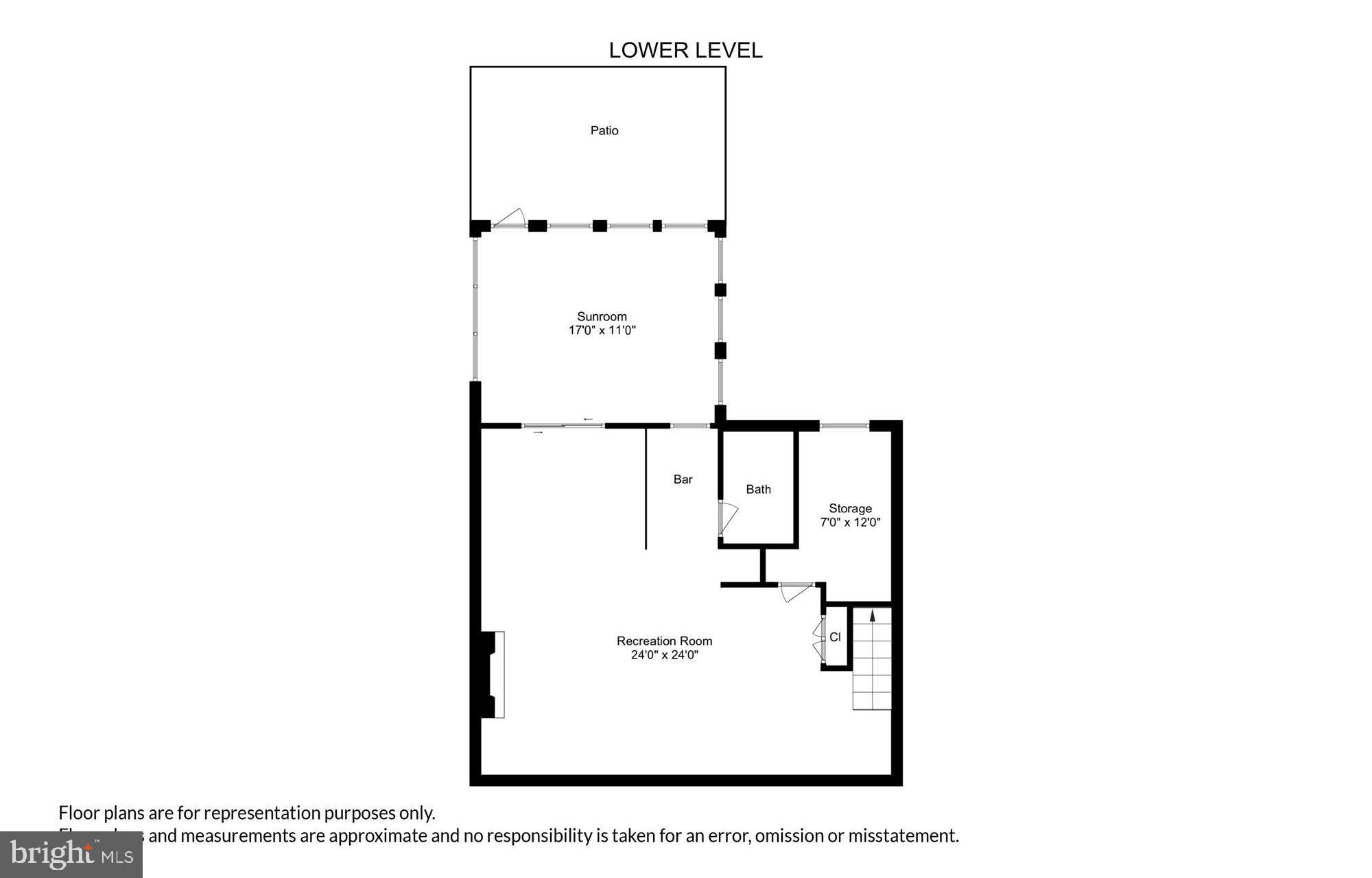 6610 Greenview Lane Springfield, VA 22152 - Photo 22 of 43 Lower level floorpan.