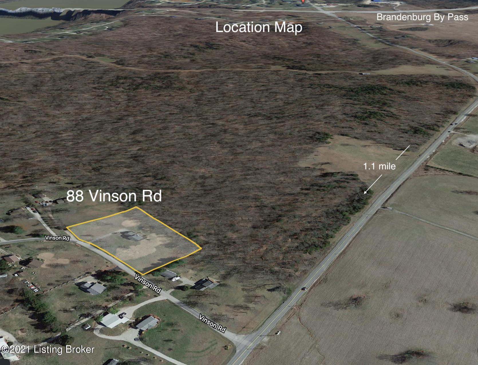 88 Vinson Road Brandenburg, KY 40108 - Photo 46 of 46 88 Vinson- Location Map