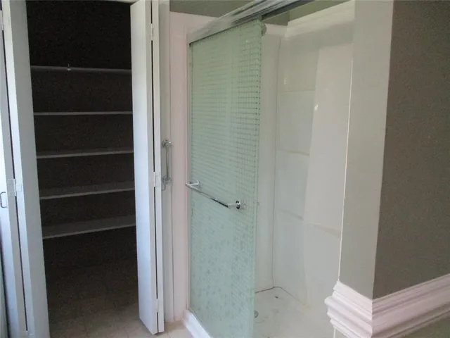 a view of a trees with a yard