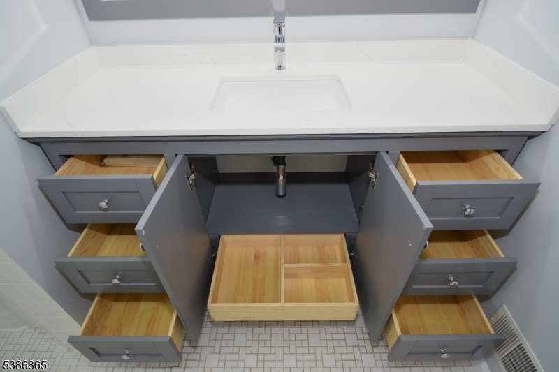 40 Glaser Avenue Raritan, NJ 08869 - Photo 12 of 28 an aerial view of a kitchen with a sink and a microwave