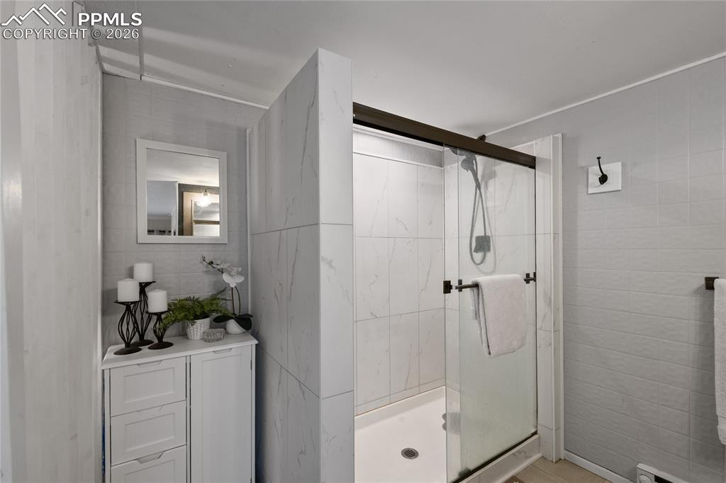 756 Spring Valley Drive Divide, CO 80814 - Photo 15 of 48 a bathroom with a shower