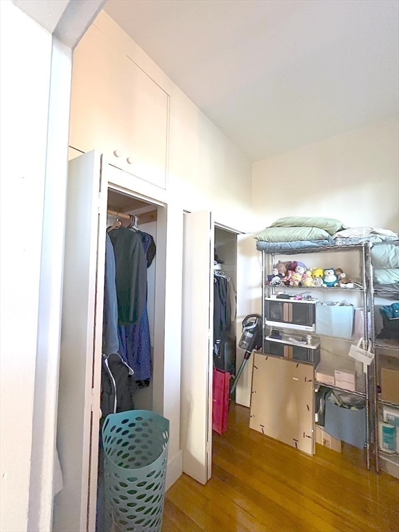 371 Harvard Street, Unit 3C Cambridge, MA 02138 - Photo 20 of 27 a view of walk in closet with clothes and shoes