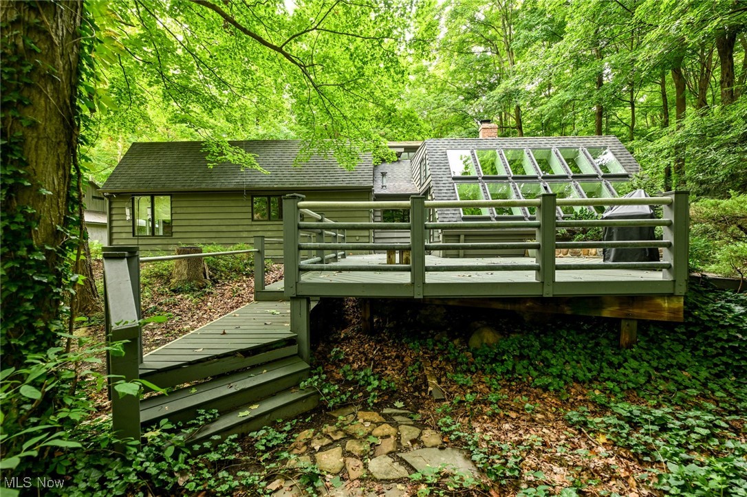 7061 Cascade Road Painesville, OH 44077 - Photo 38 of 49 Back of house with a deck