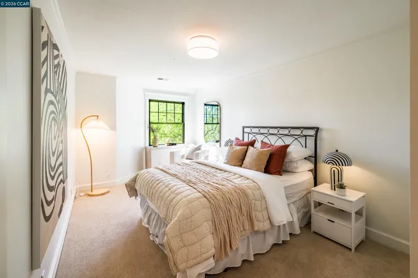 a view of a swimming pool with lounge chair