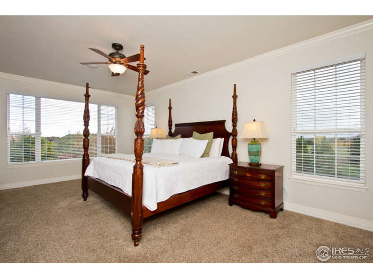 3460 Rookery Road Fort Collins, CO 80528 - Photo 15 of 23 a bedroom with a bed lamp and window