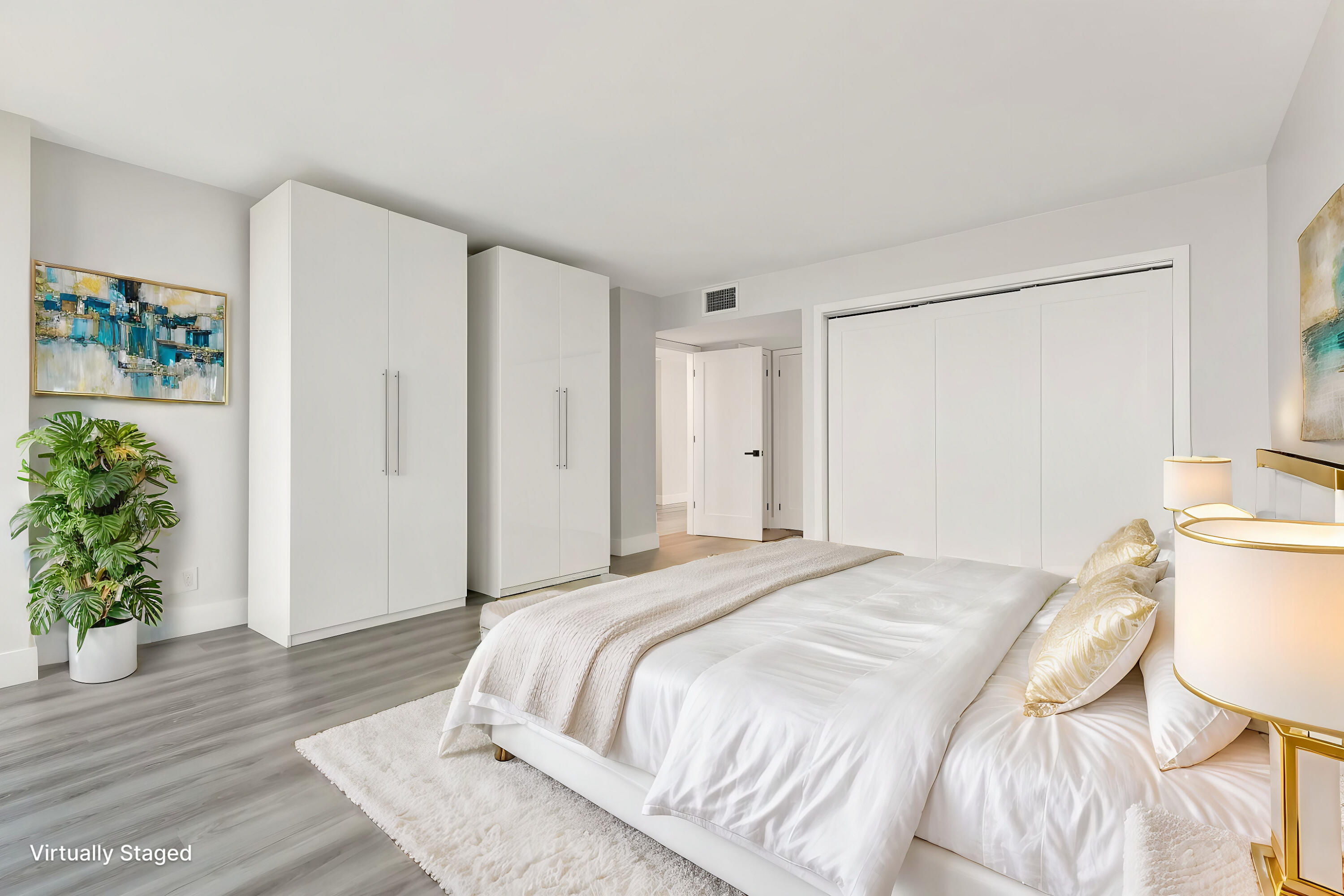 1180 South Ocean Boulevard, Unit 15B Boca Raton, FL 33432 - Photo 13 of 32 Virtually Staged Primary Bedroom