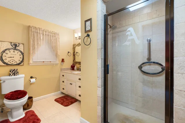 a view of a storage & utility room with a window