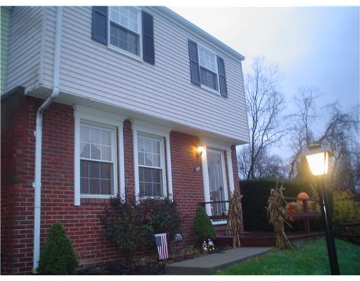 Exterior Front. Meticulously maintained end-unit in a convenient location in Robinson Twp.