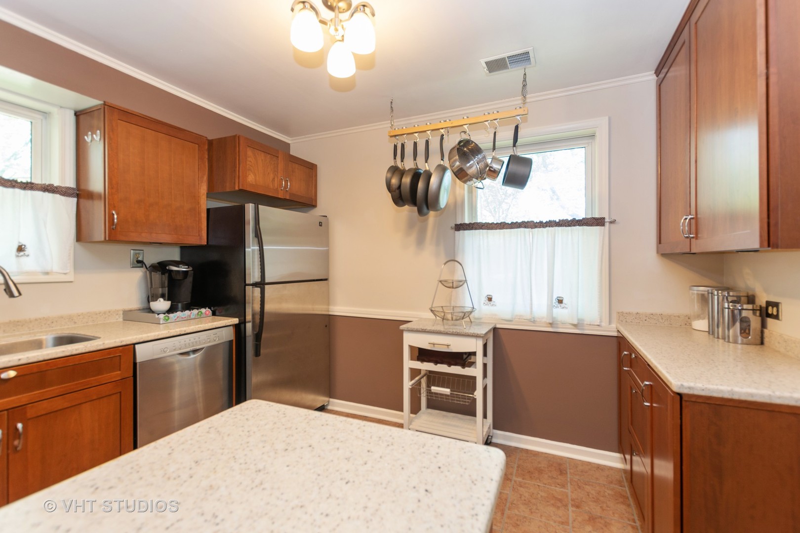 2233 Spruce Road Homewood, IL 60430 - Photo 9 of 17 a kitchen with a sink appliances and cabinets