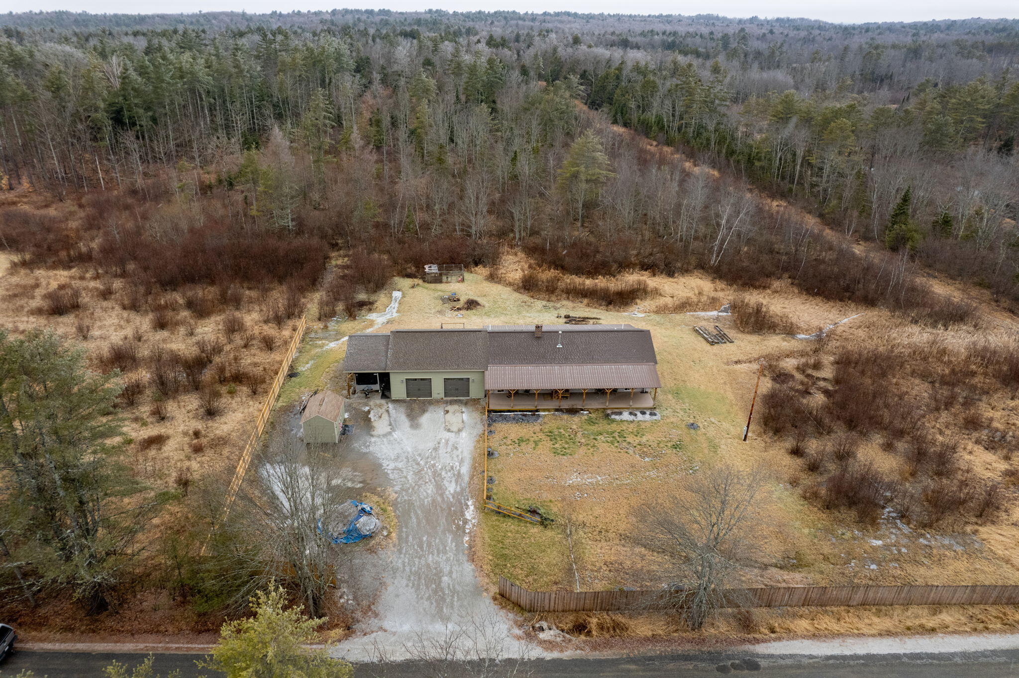 1240 Ridge Road Bowdoinham, ME 04008 - Photo 37 of 52 Aerial