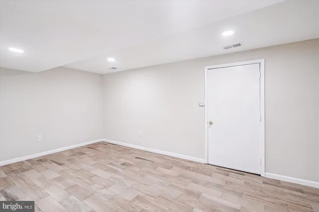 wooden floor in a room