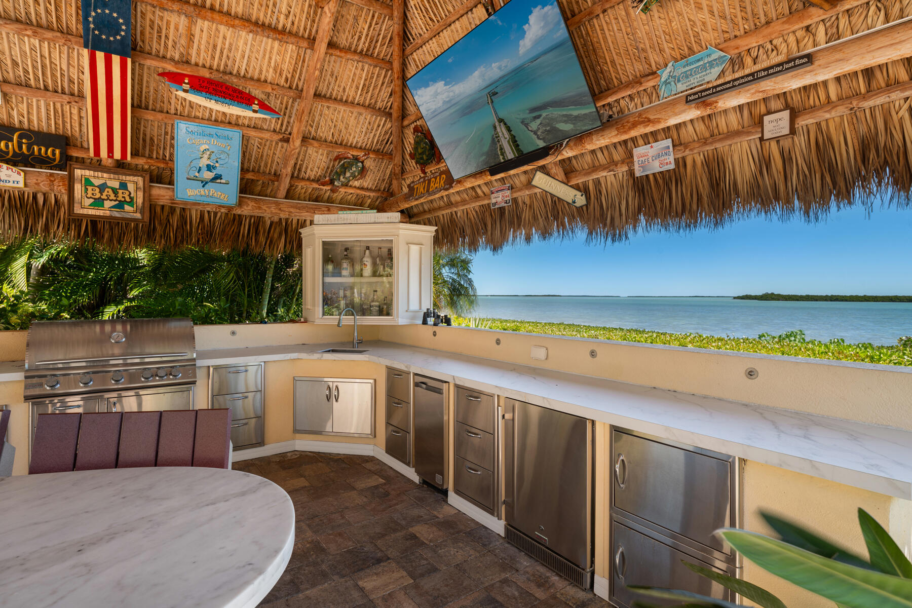 55 2 Turtles Lane Key West, FL 33040 - Photo 37 of 87 Tiki hut | Outdoor kitchen