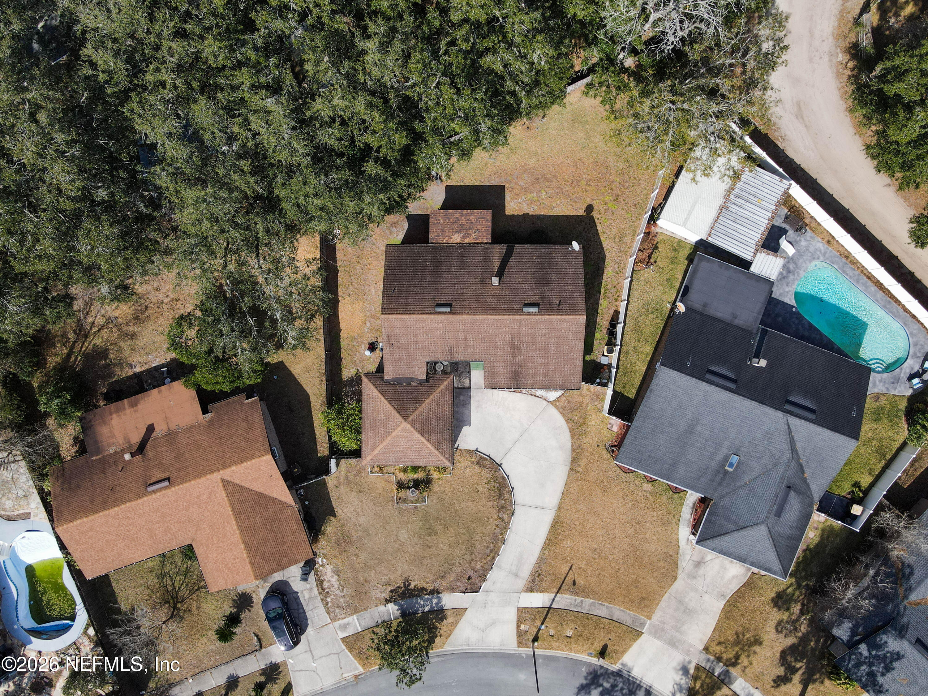 1502 Pointer Drive West Jacksonville, FL 32221 - Photo 13 of 33 an aerial view of residential houses with outdoor space