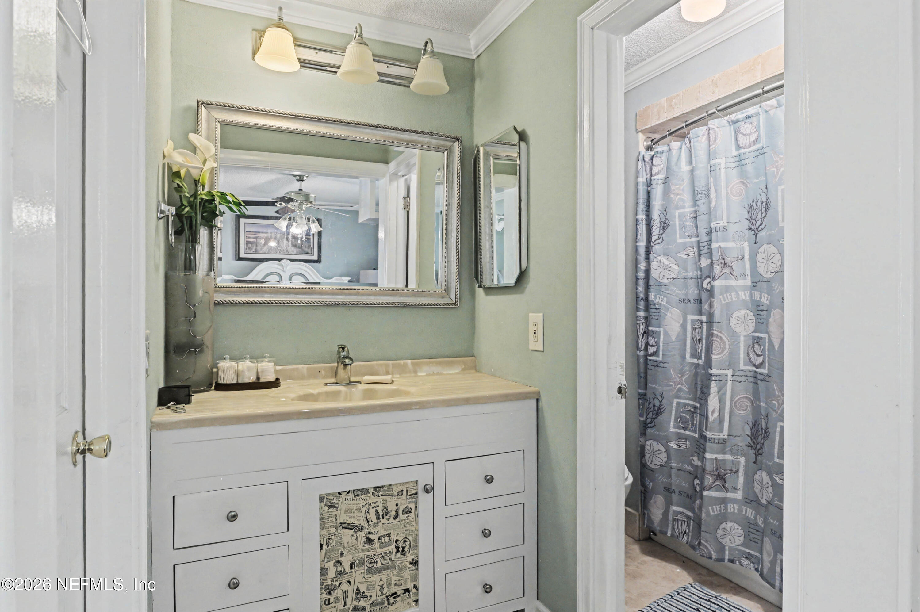 1502 Pointer Drive West Jacksonville, FL 32221 - Photo 19 of 33 a bathroom with a sink a vanity and a mirror